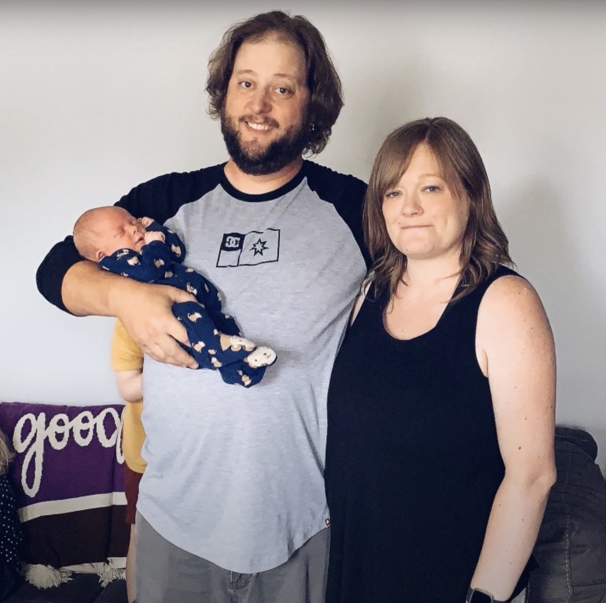 Families gathering at a community event